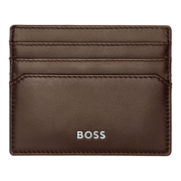 HUGO BOSS Classic Smooth Card Holder Brown HLC403Y