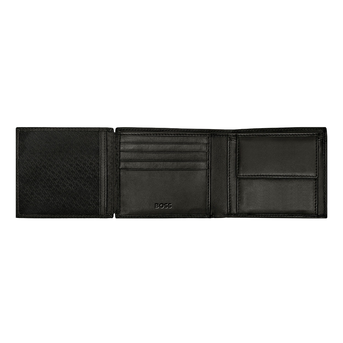 BOSS Classic Smooth Wallet with Flap Black HLN403A