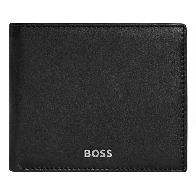 BOSS Classic Smooth Wallet with Flap Black HLN403A