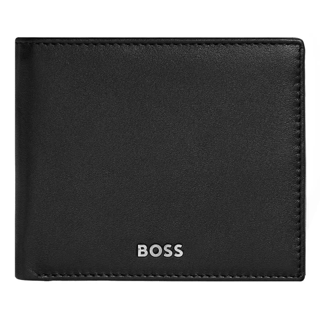 BOSS Classic Smooth Wallet with Flap Black HLN403A