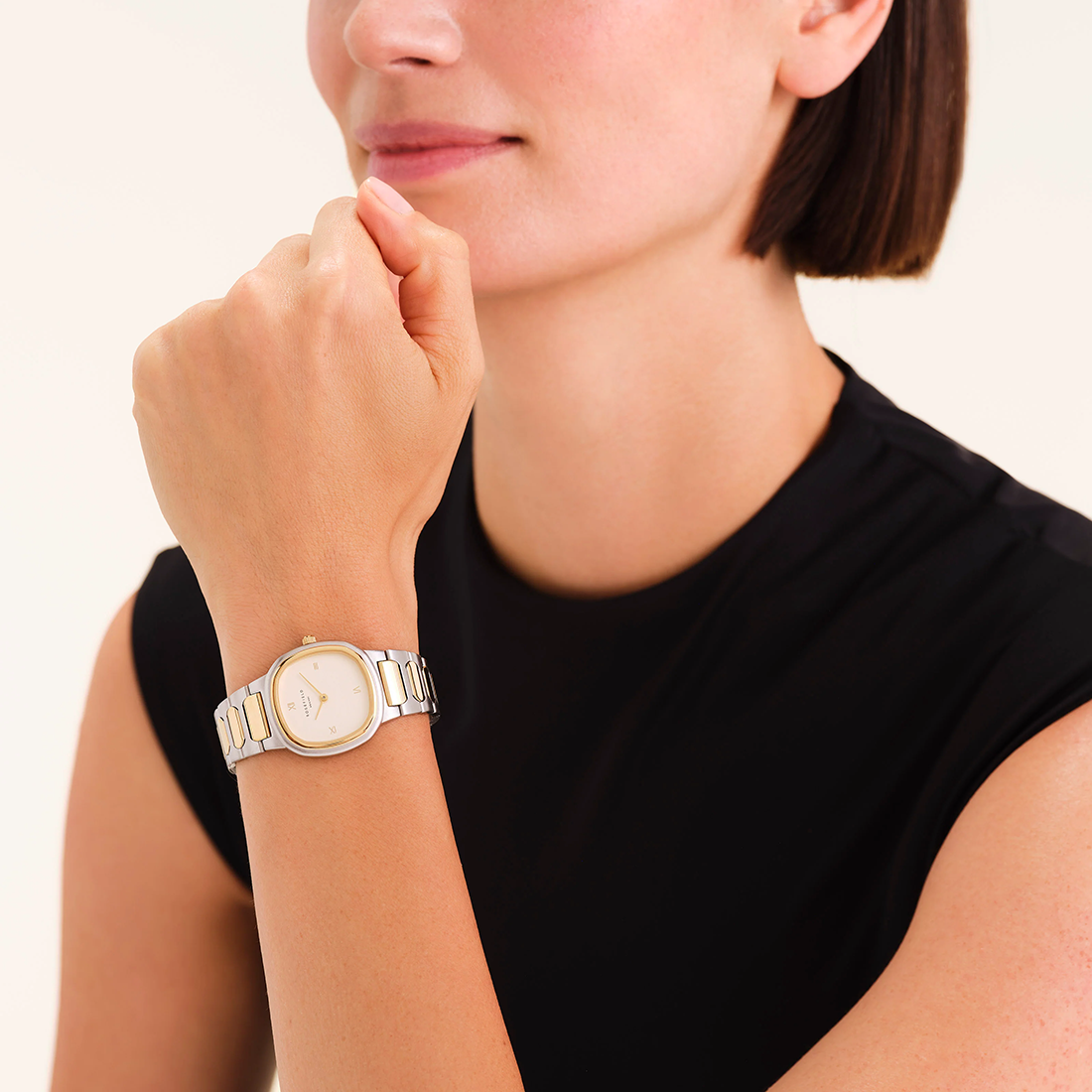 ROSEFIELD Gaia Two Tone Stainless Steel Bracelet ORCDSD-OR03