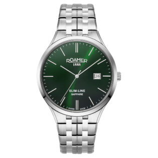 ROAMER Slim Line Silver Stainless Steel Bracelet 512833-41-75-20