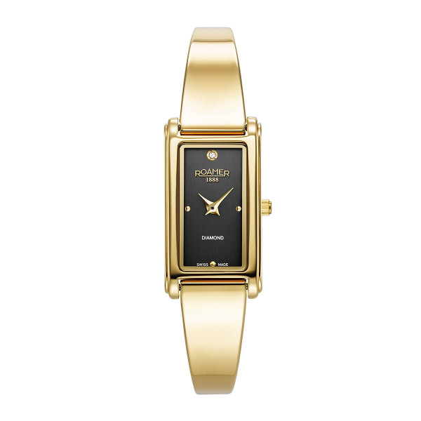 ROAMER Elegance Diamonds Gold Stainless Steel Bracelet 866845-48-55-20