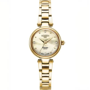 ROAMER Dreamline Diamonds Gold Stainless Steel Bracelet 967847-48-30-50