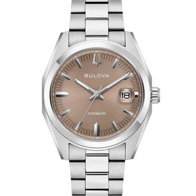 BULOVA Surveyor Automatic Silver Stainless Steel Bracelet 96B470