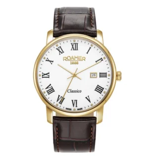 ROAMER Classico Gents Brown Leather Strap 971856-48-25-05