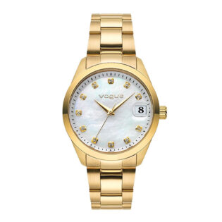 VOGUE Reina Medium Crystals Gold Stainless Steel Bracelet 2020614243