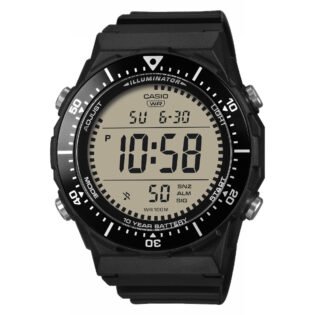 CASIO Standard Collection Dual Time Chronograph Black Rubber Strap AE-1700H-1AVEF