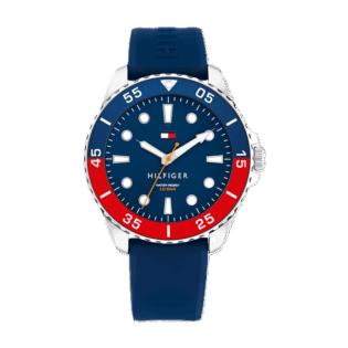 TOMMY HILFIGER Oceanic Blue Rubber Strap 1792200
