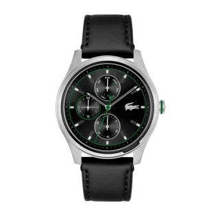 LACOSTE Black Leather Strap 2011209
