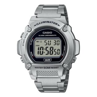 CASIO Standard Collection Stainless Steel Bracelet W-219HD-1AVEF