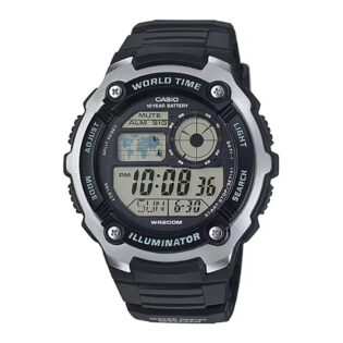 CASIO Standard Collection Black Rubber Strap AE-2100W-1AVEF