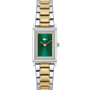LACOSTE  Catherine Green Dial Gold and Silver Stainless Steel Bracelet 2001483