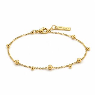 ANIA HAIE Modern Drop Balls | Βραχιόλι | Επιχρυσωμένο Ασήμι 925 | B002-03G