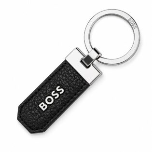 HUGO BOSS Classic Grained Black| Μπρελόκ | Μέταλλο |HAK416A