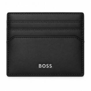 BOSS Card holder Double B Saffiano Grey HLC526H