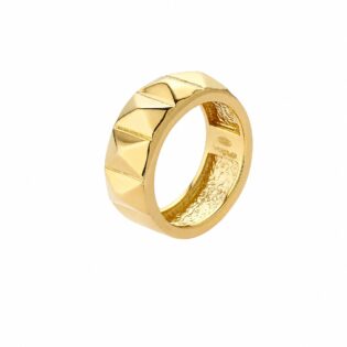 Vogue | Δαχτυλίδι | Ασήμι 925 | Δαχτυλίδι φαρδύ με studs  |  20176911101