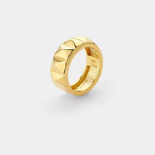 Vogue | Δαχτυλίδι | Ασήμι 925 | Δαχτυλίδι φαρδύ με studs  |  20176911101