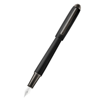 HUGO BOSS Contour Pinstripe Black Fountain Pen  HSV6762A